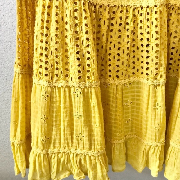 Mustard color maxi dress from anthropology size 24 - Picture 6 of 6